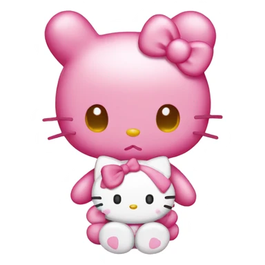 My melody hello kitty emoji sticker