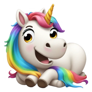 Poo riding unicorn sticker