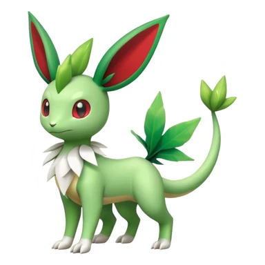 Shiny Flygon-Leafeon-Shaymin-hybrid, full body sticker