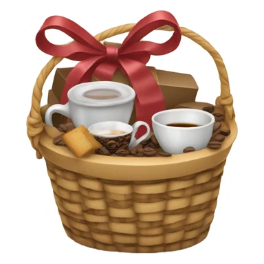 Gift basket tea coffee sticker
