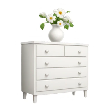 IKEA-white-dresser-with-vase sticker