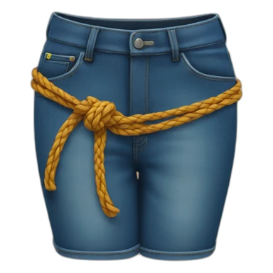 Tied jean sticker