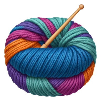 Knitting sticker