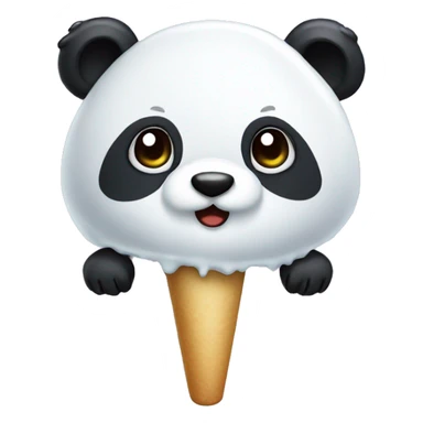 Panda icecram sticker