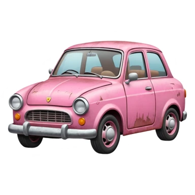 Carro Rosa Quebrado sticker