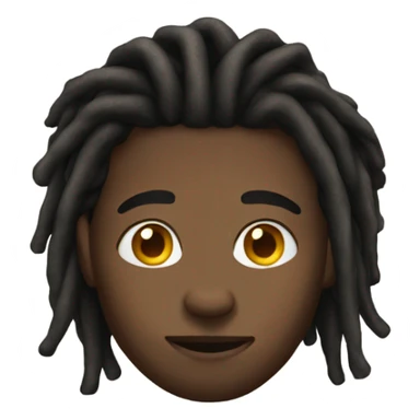 Black guy with dreads sticker