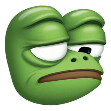 Sad pepe sticker