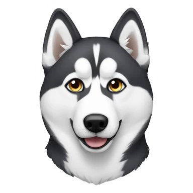 No color eyed husky sticker