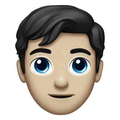 damon salvatore with blue colored eyes sticker