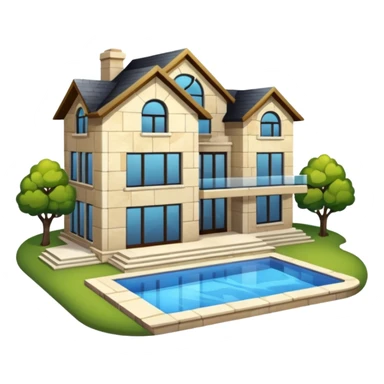 casa lujosa y bonita sticker