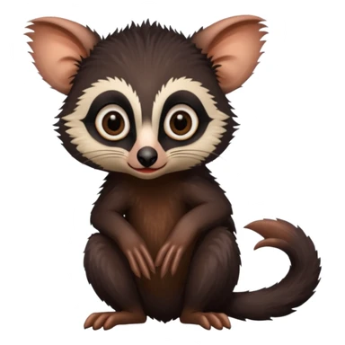 aye-aye, exotic animal from Madagascar sticker