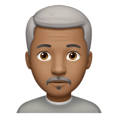 Black man with a short gray haired trimmed goatee  sticker