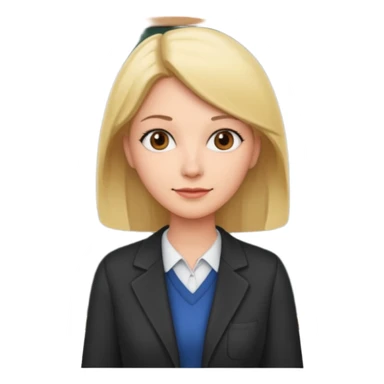 teacher teaching in front of blackboard sticker