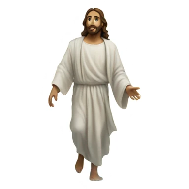 jesus walking on water sticker