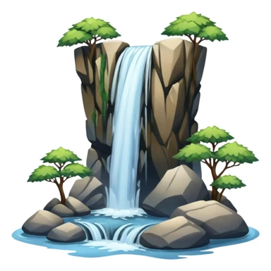 Waterfall sticker