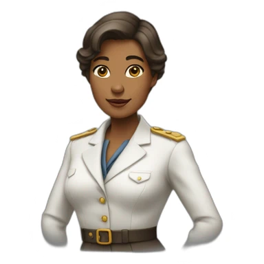 Femme en costard élégante  sticker