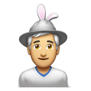 Craig Federighi with Fhavent bunny hat sticker