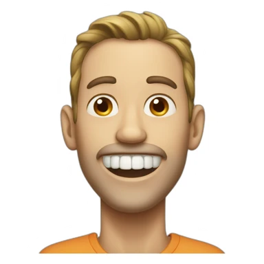 A man who has 1 billion teeth  sticker