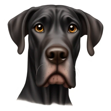 Black and brown Great dane sticker
