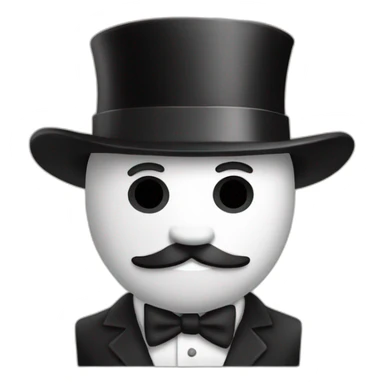 monopoly man as a bandit sticker