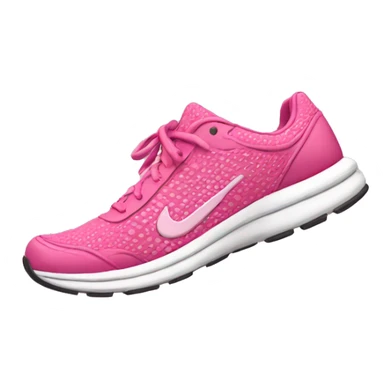 pink running shoe sticker