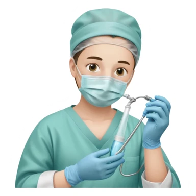 A victorian surgeon using chloroform as an anaesthetic on a patient during an operation sticker