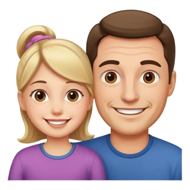 Papá e hija sticker