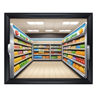 SUPERMERCADO DE FRENTE sticker