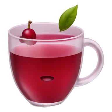 cranberry tea sticker