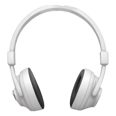 Headphones with a bow sticker