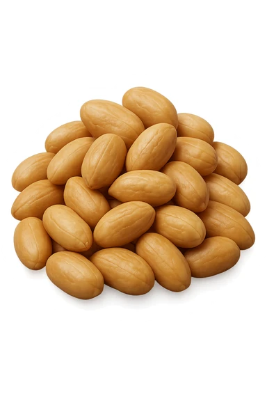 montagna di noci sbucciate, iperrealistici 4k sticker