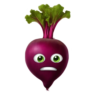 Beetroot with eyes sticker