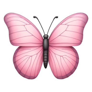 light pink butterfly sticker