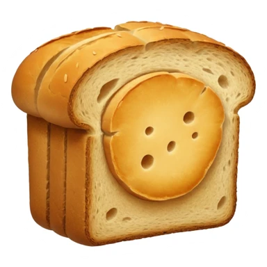a piece of bread sticker