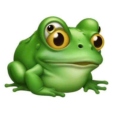 Donald trump as a frog  sticker