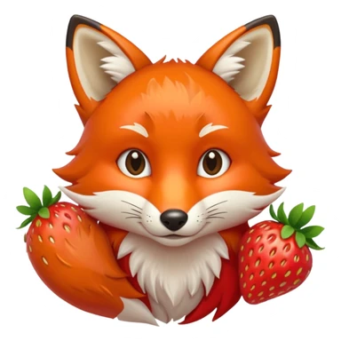 🍓🦊 sticker
