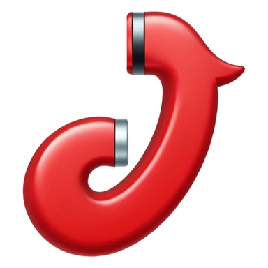 Crea la verificación de tik tok de color rojo  con un bien sticker