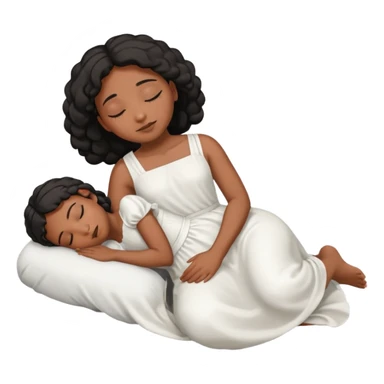 Asleep on the ground black girl sticker