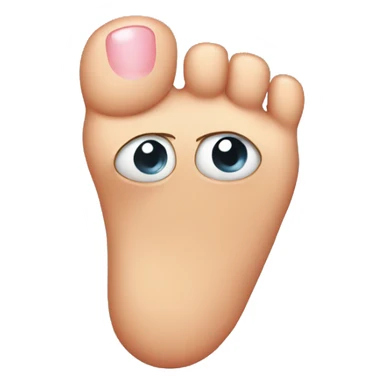 Hurt big toe sticker