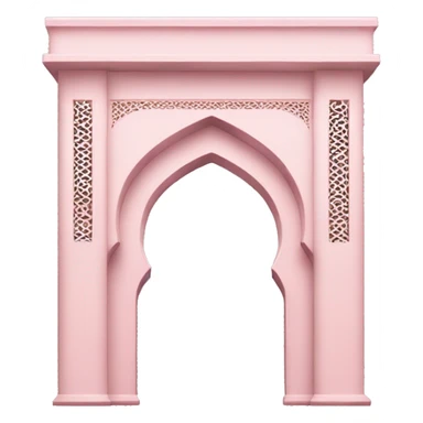 Light Pink Islamic archway  sticker