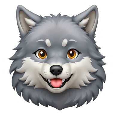 Wolf sends an air kiss sticker
