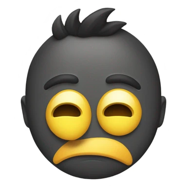 Very sad and emotional emoji  sticker