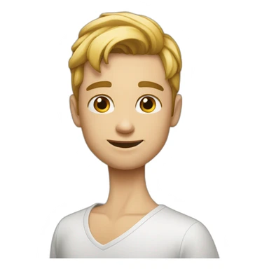 Ganz kleiner weißer Emoji sticker