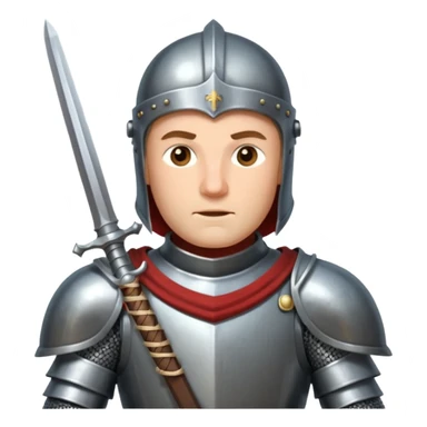 medieval knight sticker