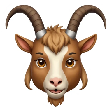 goat head person sticker