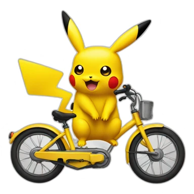 Pikachu bike sticker