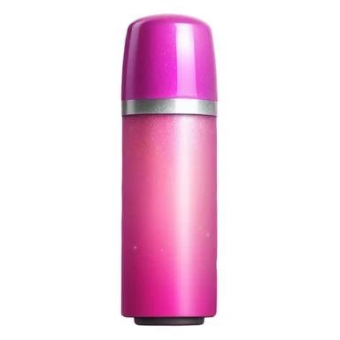 Pink ombre pepper spray with glitter sticker