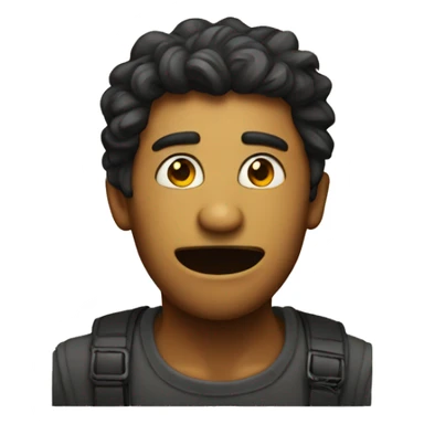 funny emoji with LOL text sticker