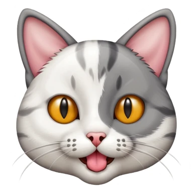 Cat sticking its toungs out sticker