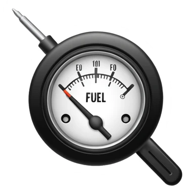 Fuel gage full sticker